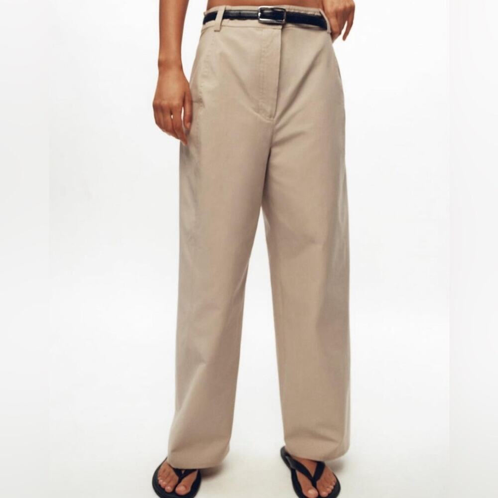 ZARA CULOTTES WITH TOPSTITCHING - Picture 9 of 14